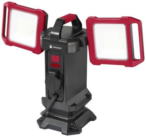 TOOLCRAFT LED-Baustrahler 40W Schwarz mit verstellbarem Gehäuse und IP54 Schutzklasse - Bild 1