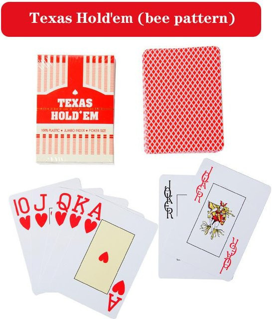 Kidsly Baccarat Texas Hold'em Spielkarten, Kunststoff, 1-teiliges Set, ab 1 Jahr - Bild 1
