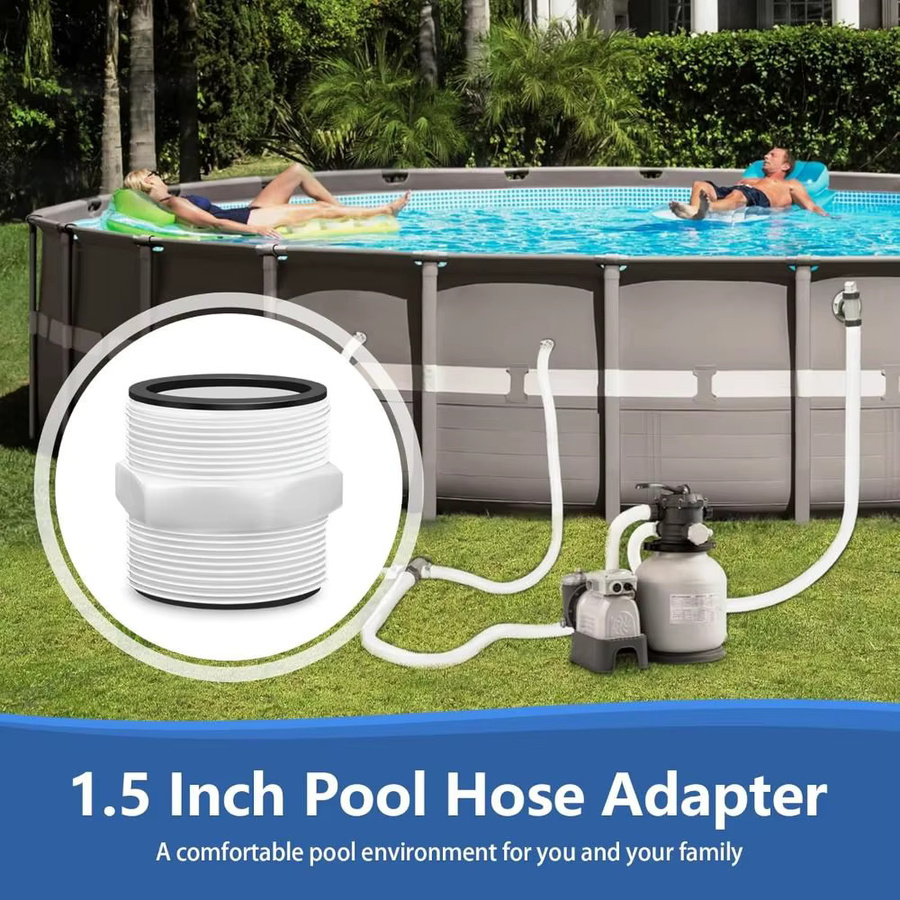 PVC Pool Schlauch Anschluss Adapter Dual Outlet in Weiß für Coleman, 1,5 Zoll - Bild 4