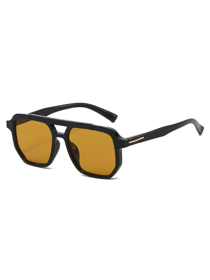 Sonnenbrille Quadrat, Vollrand, Kunststoff, Schwarz, Unisex - Bild 2