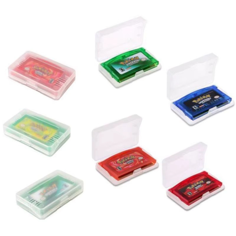 10er Set KOQZM Schutzhüllen aus Kunststoff für Game Boy Advance Spiele, transparent, B: 6,5 cm, T: 4 cm, H: 0,8 cm - Bild 2