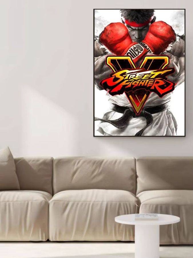 Street Fighter Poster Selbstklebender Wasserdichter Papieraufkleber zur Wanddekoration für Kaffeehaus, Bar oder Zimmer - Bild 7
