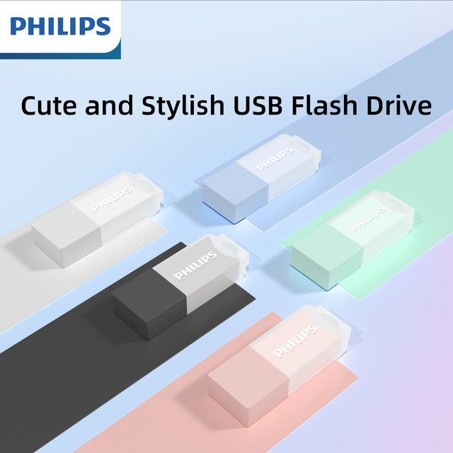 Philips USB-Flash-Laufwerk 128 GB aus weichem Silikon in Blau für PC, Tablet und Laptop - Bild 1
