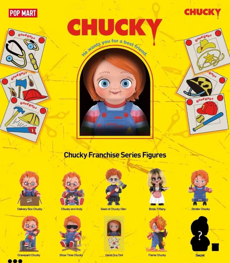 POPMART Chucky Halloween Blind Box Horror Figur als dekoratives Sammlerstück - Bild 3