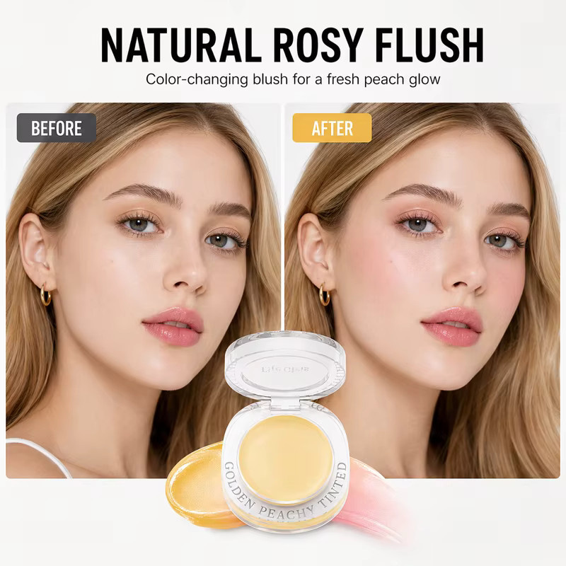 Life Girls Lip Cheek Tint Creme-Rouge-Balsam, Golden Peachy, Glänzend - Bild 2
