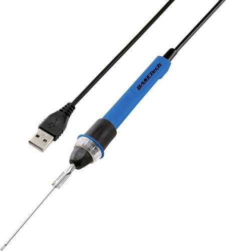 Basetech LWK-175 Lötkolben-Set 5 V/DC 6W mit Schaumstoffschneidespitze bis max. 270°C in Blau - Bild 1