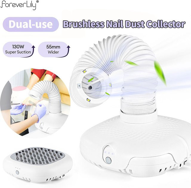 foreverlily Nagelstaubsammler mit LED-Röhre, Unisex - Bild 1