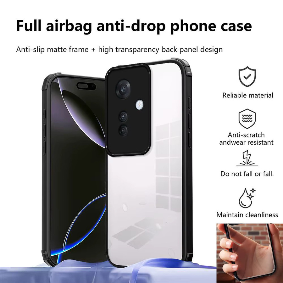 OPPO Schutzhülle für Reno11 F und F25 Pro, Stoßfeste Acryl-Backcover, Braun - Bild 2