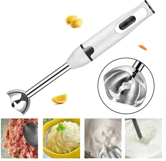 NOCCLILI 3-in-1 Handmixer mit Edelstahl-Schneebesen, Mixer und Zerkleinerer in Grün - Bild 1