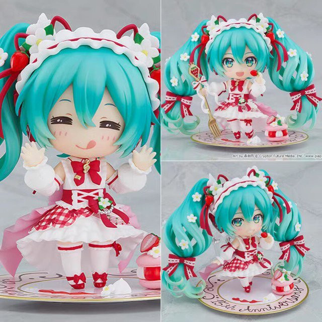 Bandai Hatsune Miku Actionfigur, 12cm, 15. Anniversary Edition - Bild 1
