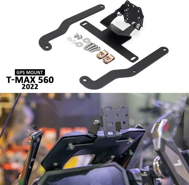 Otilli Handy- und GPS-Halterung für Yamaha TMAX 560 (2022-2025) in Schwarz - Bild 1
