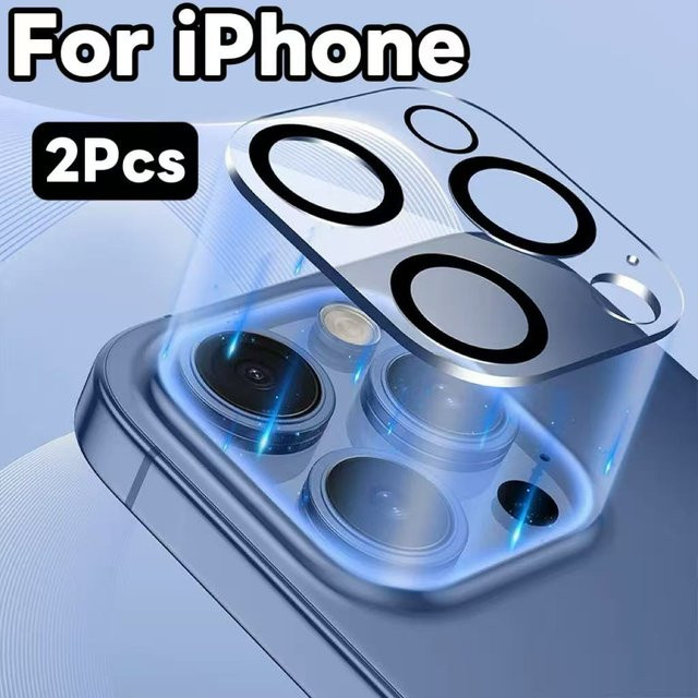 Transparentes Kameraobjektivschutz-Set aus gehärtetem Glas für die iPhone 17 Serie, 2er-Pack - Bild 1