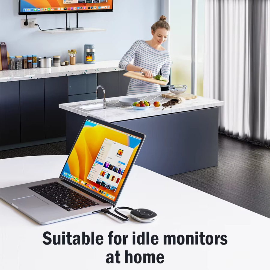 Lemorele Kabelloser HDMI-Sender und -Empfänger TV-Stick Dongle-Set Full HD 1080P Video-Extender für Monitor, Projektor und Laptop - Bild 5
