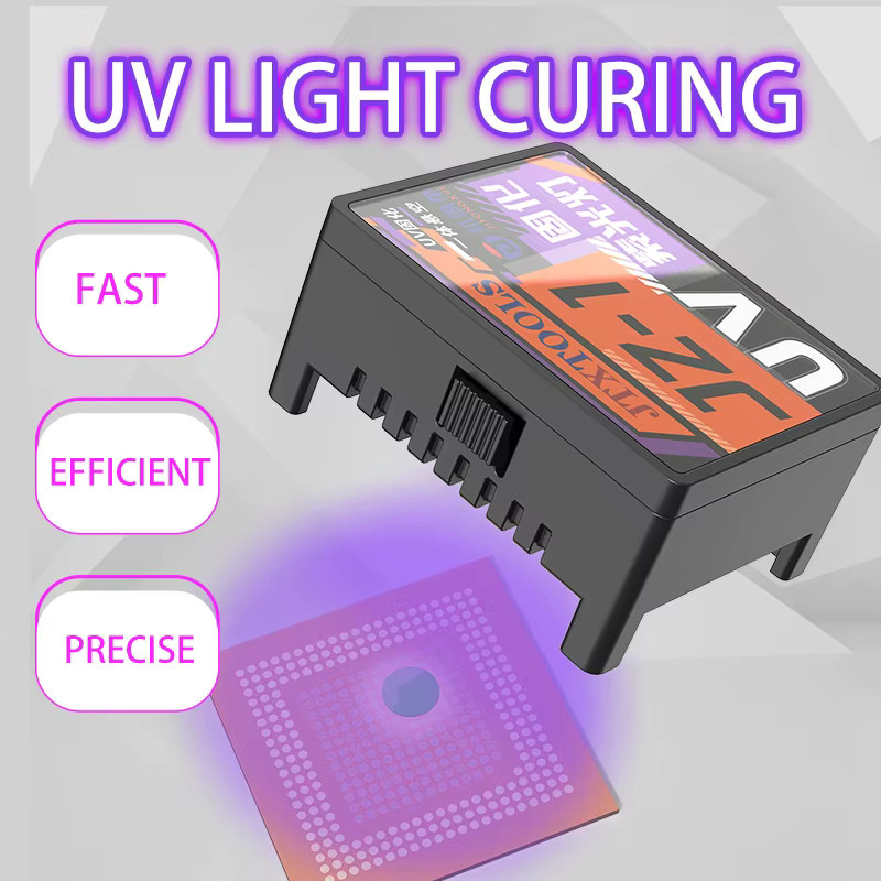 JTX JZ-01 UV-Härtungslampe in Schwarz, kabellose und wiederaufladbare Lampe mit USB-C für die Bildschirmreparatur und das schnelle Trocknen von UV-Kleber - Bild 3