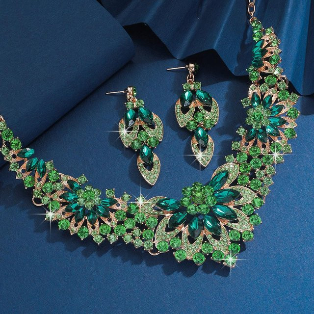 Lucky Star Jewelry Schmuck-Set, Halskette, Ohrringe, Zirkonia, blue, Damen - Bild 1
