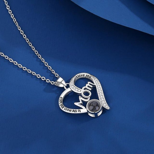 Andara Anhänger Halskette, 925 Silber, Zirkonia, Damen, blue - Bild 1