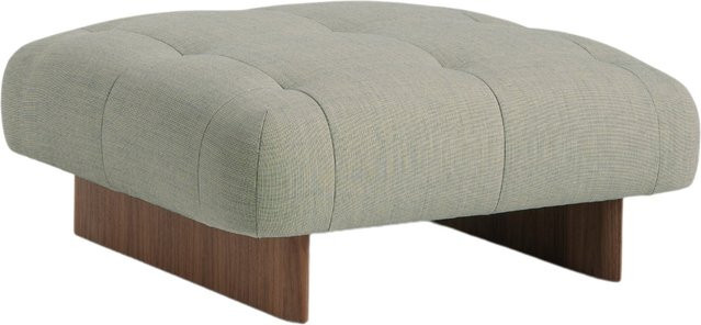 HAY Quilton Lift Ottomane in Grau mit Holzgestell - Bild 1
