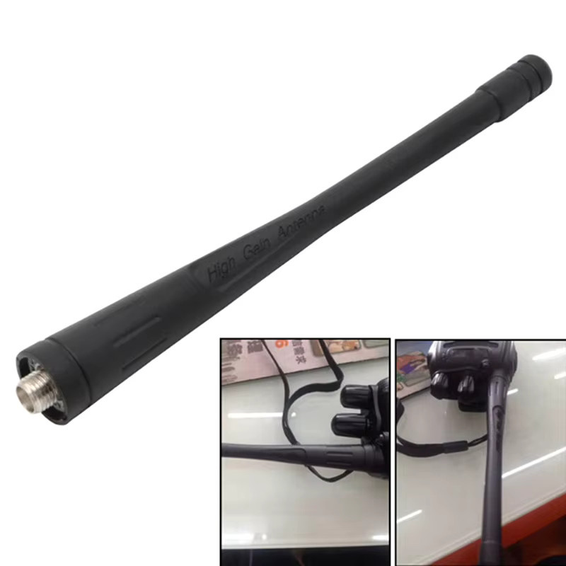 SD&HI Antenne für 888s Walkie Talkie Zwei-Wege-Funkgerät mit hoher Verstärkung, 400/480 MHz, SMA-Buchse, Schwarz - Bild 2