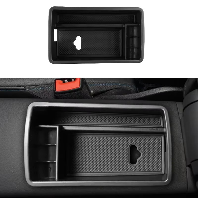 A Little Change Armlehnen-Organizer mit zentralem Aufbewahrungsfach für Audi A3 8V 2013-2019, Schwarz - Bild 4