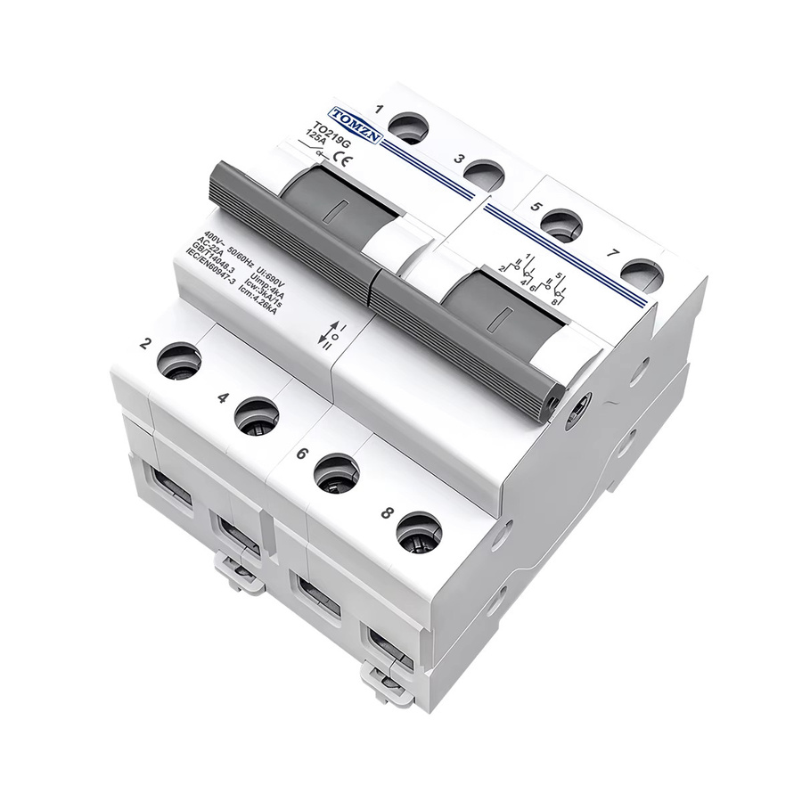 TOMZN MTS Dual-Power-Umschalter TO219G Hochstrom-Leistungsschalter Trennschalter 400V AC 125A in Weiß - Bild 2