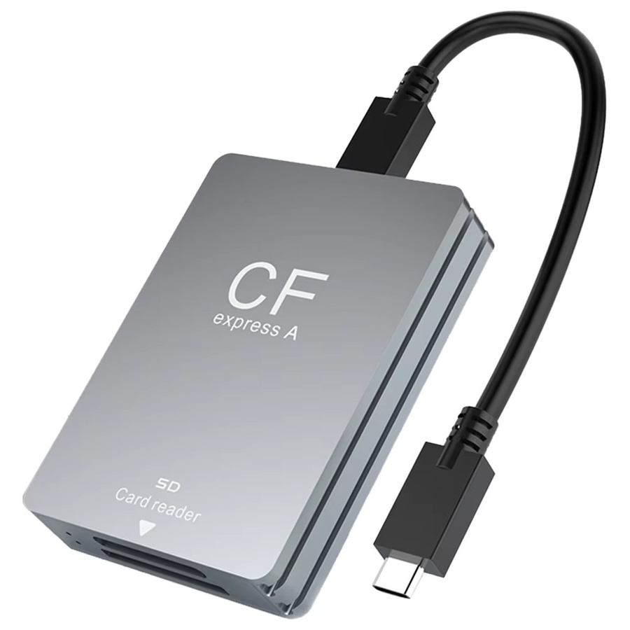 ALLOYSEED 2-in-1 CFexpress Typ A und SD-Kartenleser mit USB 3.2 10Gbps, Silber - Bild 4