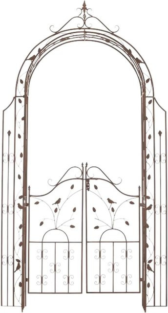 DELUKE Rosenbogen ANDERS Rankhilfe aus Metall in Antik-Braun, B/T/H: 144 x 36 x 270 cm - Bild 1