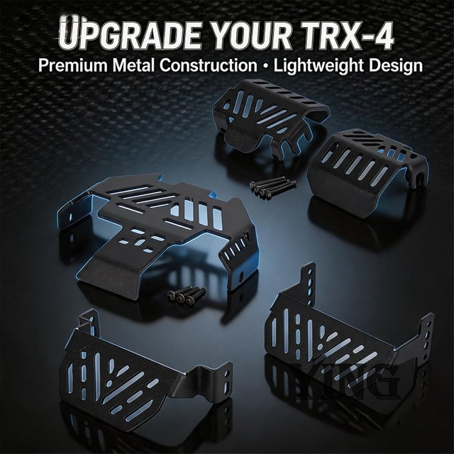 Traxxas Metall-Unterfahrschutz-Set, 7-teiliges Set, Schwarz - Bild 1