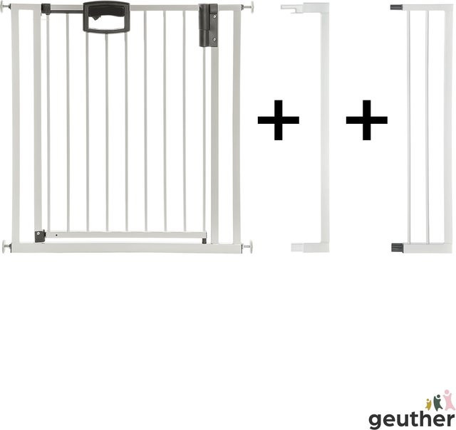Geuther Tür- und Treppenschutzgitter Easylock Plus zum Klemmen aus Metall in Anthrazit oder Weiß - Bild 1