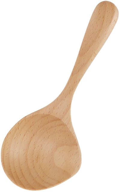CosyHome Handgefertigter Holzlöffel in Beige, hochtemperaturbeständig und umweltfreundlich - Bild 1