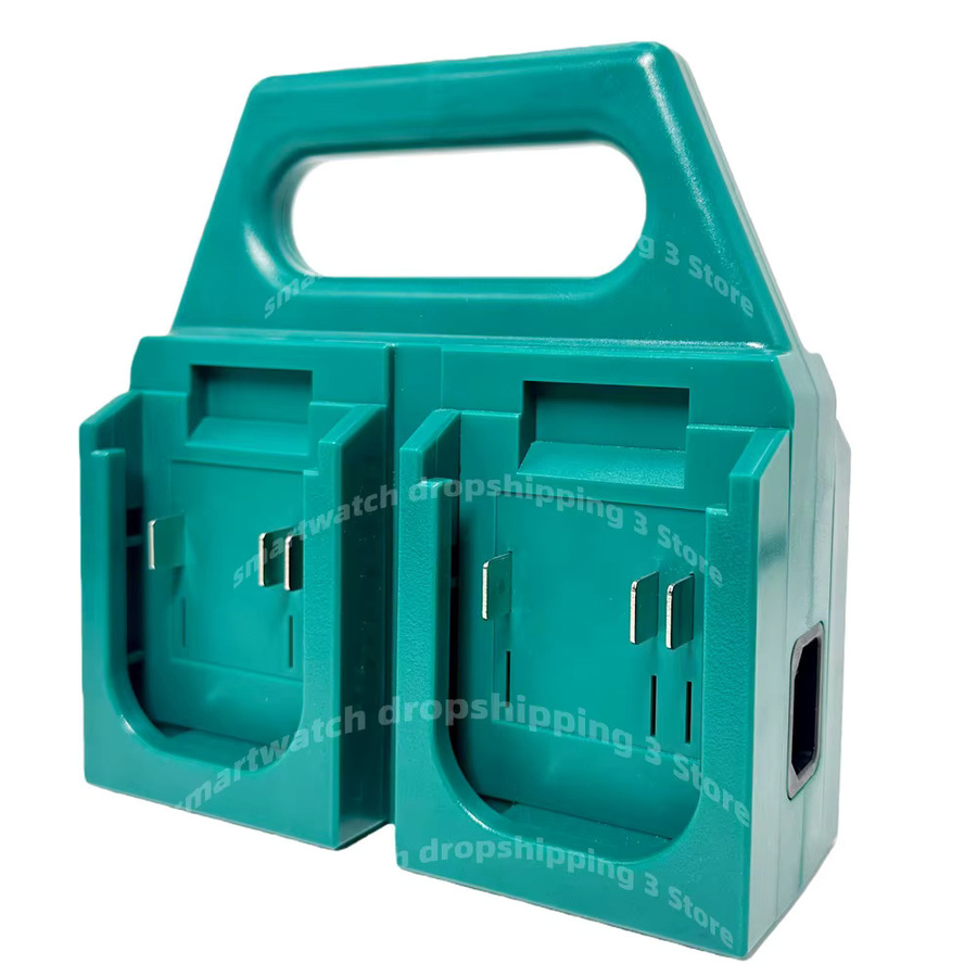 Makita Akku-Ladegerät mit Aufbewahrungshalterung für 18V/20V Akkus - Bild 5