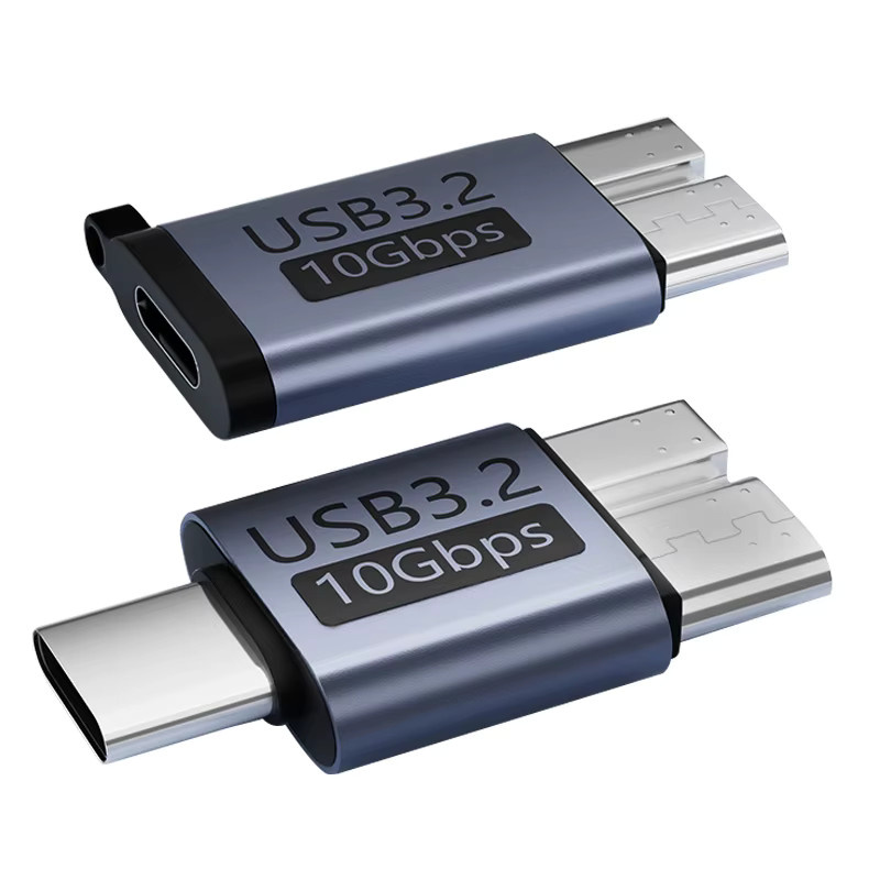 Tengfei USB-C auf Micro-USB 3.2 Adapter für Hochgeschwindigkeitsübertragung mit 10 Gbit/s zur Verbindung von mobilen Festplatten mit Smartphones und Tablets - Bild 5