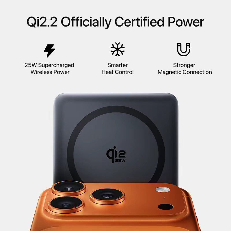 Baseus Qi2.2 Magnetische Powerbank 10000mAh mit 25W Kabellosem Laden und 45W PD USB-C, Schwarz - Bild 2