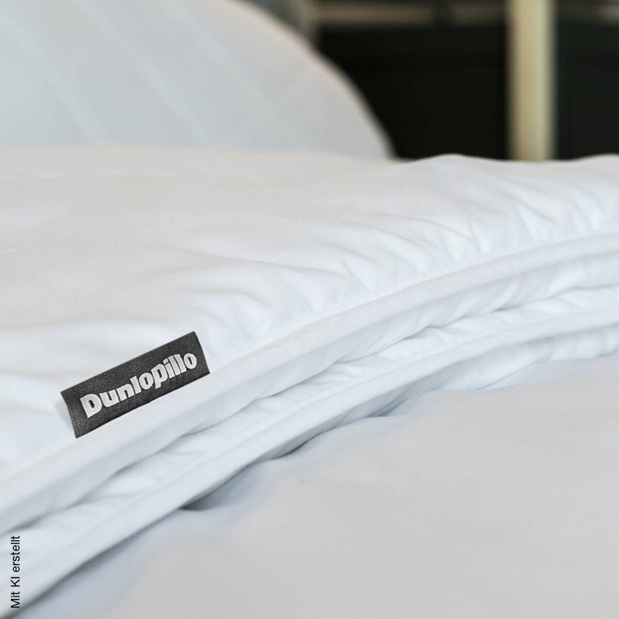 Dunlopillo Steppbett aus Mikrofaser in Weiß, B/T: 135 x 200 cm, klimaregulierend und waschbar - Bild 2