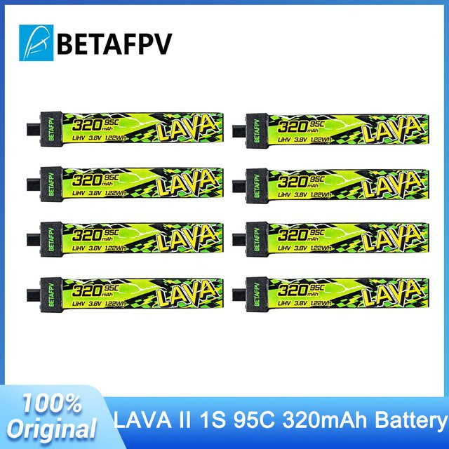 BETAFPV LAVA II 1S 320mAh LiHV Akku mit 95C und BT2.0 Anschluss für Air65, Meteor65 Pro und Cetus FPV Whoop Drohnen - Bild 1