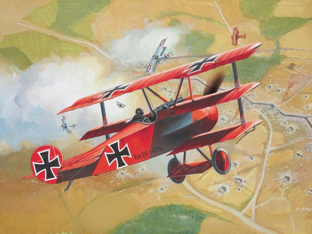 Revell Fokker DR.1 Triplane, Starter Kit, 1:72 - Bild 1