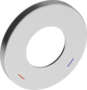 Keuco Wandrosette IXMO rund in Aluminium-Finish matt Silber Durchmesser: 105 mm - Bild 1