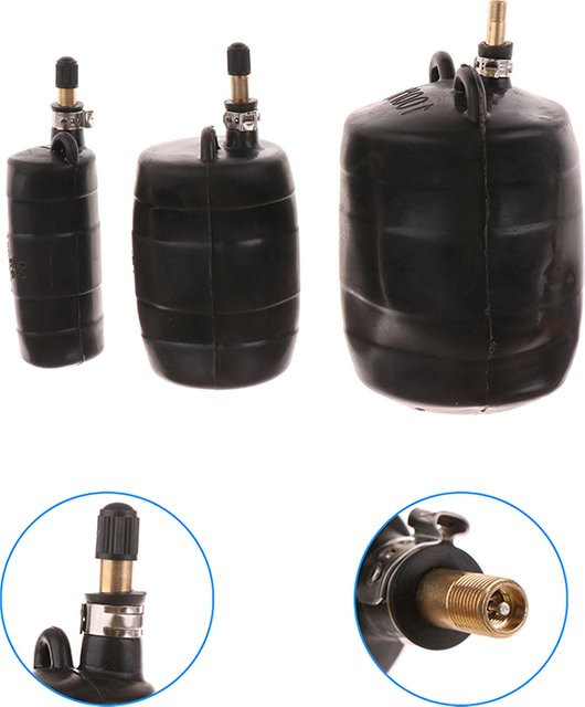 Aufblasbarer Abflussstopper aus Naturkautschuk für DN 50/75/100/110 Rohre in Schwarz und Braun - Bild 1