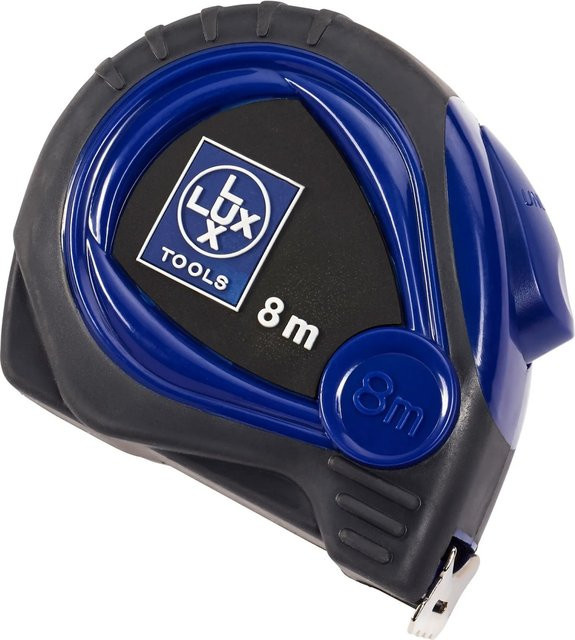 LUX-TOOLS Taschenbandmaß in Blau, 8 m - Bild 1
