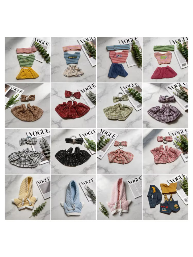 Maidscp Plüschpuppen-Kleidungsset für Labubu Macaron, Spielzeugzubehör - Bild 4
