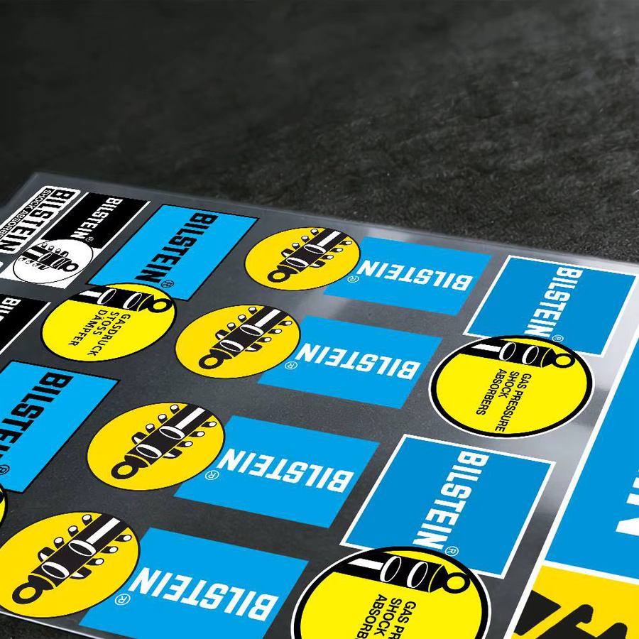 Bilstein Vinyl-Aufkleber für Motorrad, Auto und Laptop, rechteckig, B/H: 30,0 x 20,0 cm - Bild 3
