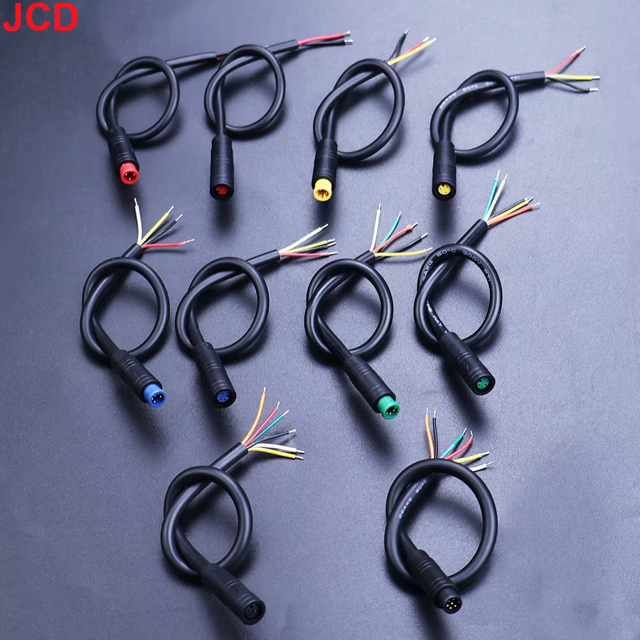 JCD Wasserdichter Elektro-Ebike-Steckverbinder Set mit Stecker und Buchse in Schwarz für Kabel und Signalsensoren (M6 M8 2/3/4/5/6-Pin) - Bild 4