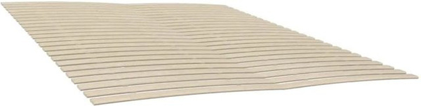 2er-Set vidaXL Lattenroste aus Pappelholz in Braun mit 48 Latten, B/T/H: 90 x 200 cm