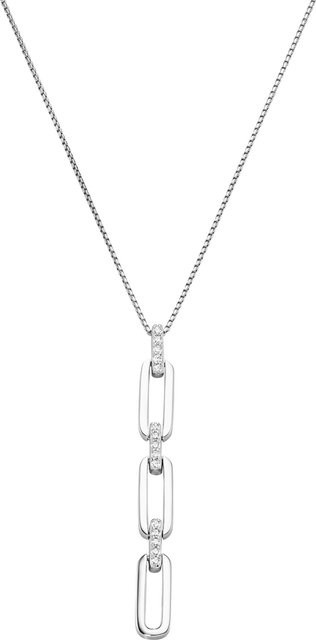 Giorgio Martello Milano Anhänger mit Kette, 925 Silber, Zirkonia, Unisex - Bild 1
