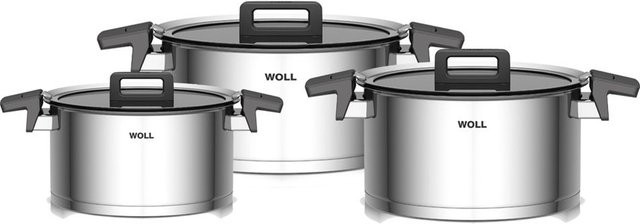 Topf-Set WOLL CONCEPT aus Edelstahl in Silber mit Deckel und Kochtopf, 6-teilig - Bild 1