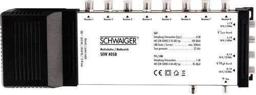 Schwaiger SAT-Multischalter 5 auf 8, Silber - Bild 1