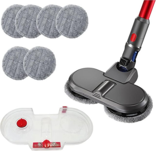 Elektrische Bodenkopfbürste für Dyson kabellose Staubsauger mit Wassertank für Nass-Trocken-Reinigung in Grau - Bild 1