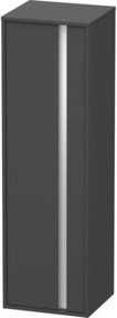 Duravit Hochschrank Ketho in Graphit Matt mit Tür links, B: 40 cm, T: 36 cm, H: 132 cm - Bild 1