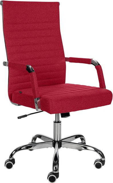 CLP Ergonomischer Bürostuhl Amadora mit Kunstleder oder Stoff Bezug, Höhenverstellbar und 360 Grad drehbar, Belastbarkeit bis 120 kg - Bild 1