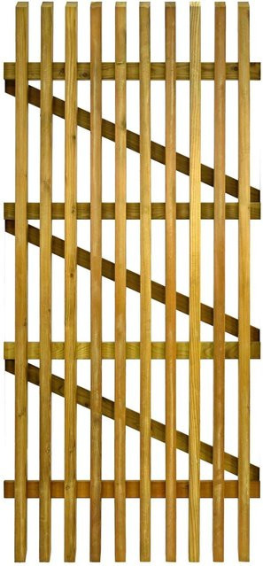 GartenLand Lattenzaun BERGAMO Scharniertor aus Fichte in Grün, B/H: 100 x 180 cm - Bild 1