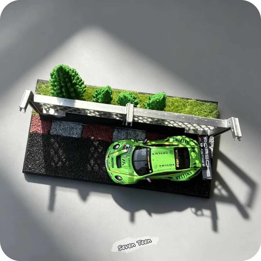 Acryl-Vitrine Rennstrecken-Szene für 1:64 Miniatur-Automodelle als Desktop-Ausstellungsbox für Sammler - Bild 2